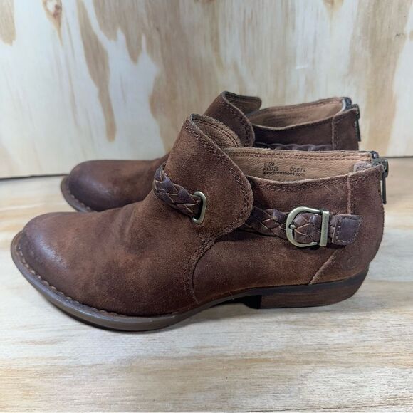 Born Brown Ankle Boots Women’s Size 6.5 - Picture 1 of 9
